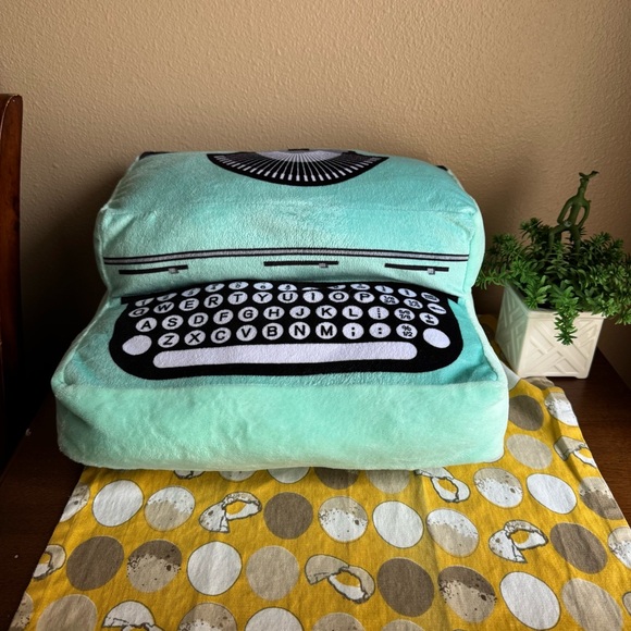 Dan Dee seafoam green typewriter plush - Picture 1 of 16